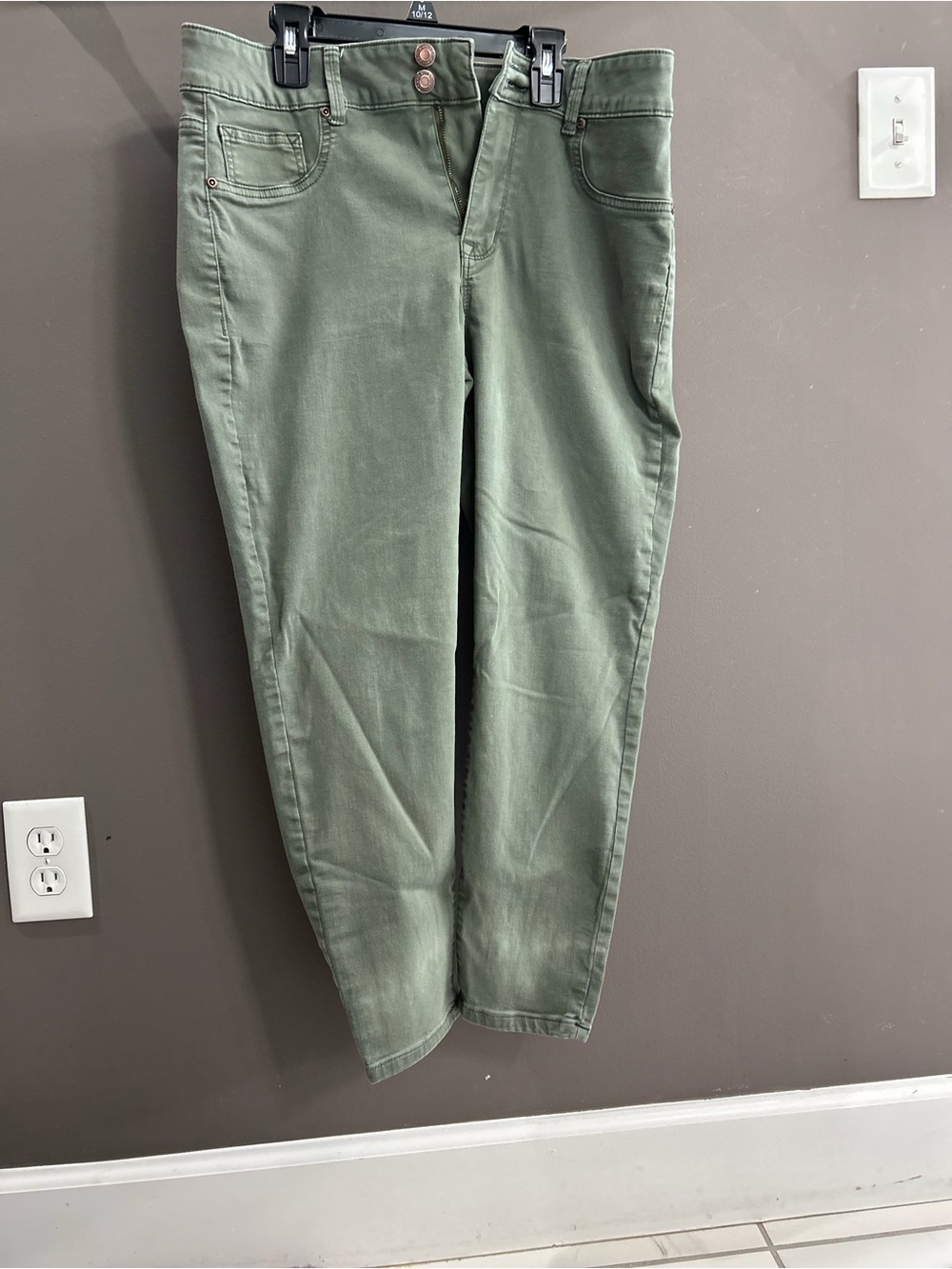 Maurices Olive Green Straight Leg Jeans